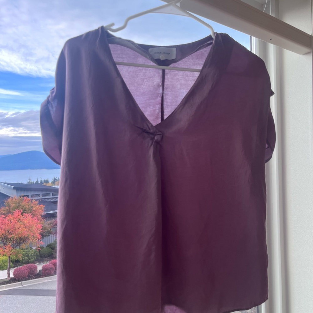 Dear John Deep Purple Blouse